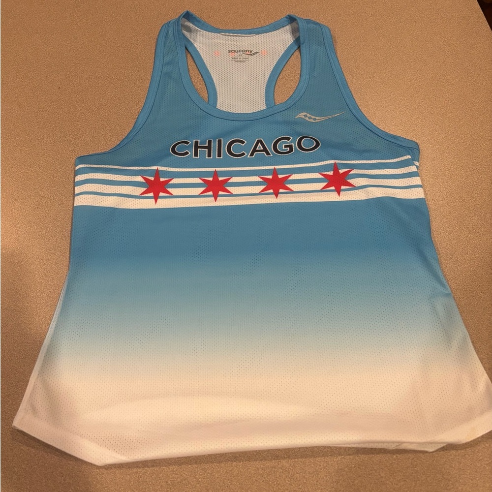 Saucony Women's Chicago Blue Gradient Tank Top